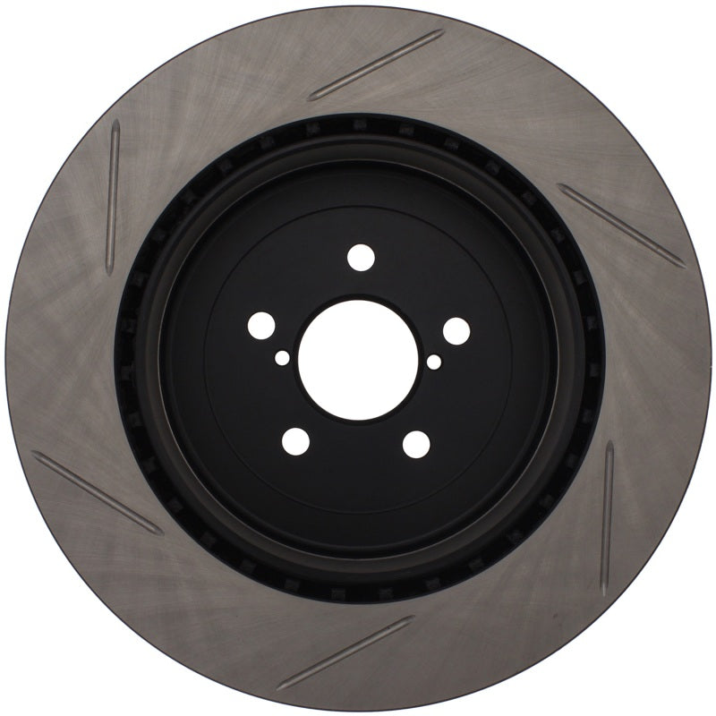 Stoptech Power Slot 04 Rear Left Slotted Rotor for Subaru STI - view 2