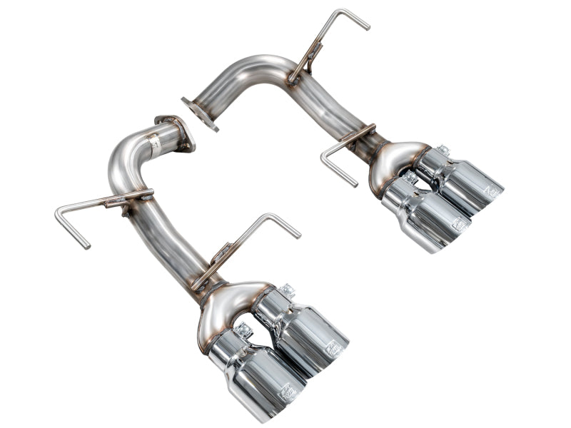AWE Tuning VB Track Edition Axle-Back Exhaust - Chrome Silver Tips for 22-25 Subaru WRX - view 4