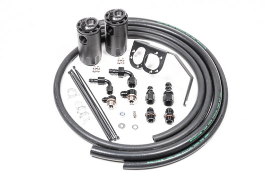 Radium Engineering Dual Catch Can Kit + Fluid Lock for 2015 Subaru WRX