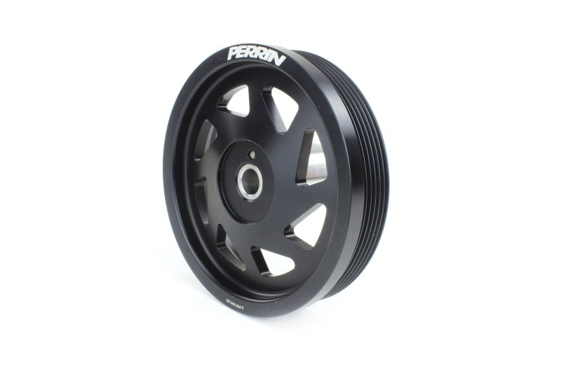 Perrin Performance PERRIN Lightweight Crank Pulley - Black for 19-21 Subaru WRX - view 2