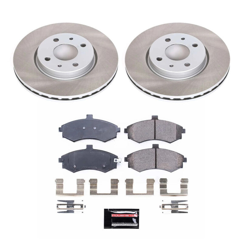 PowerStop Power Stop Front Semi-Coated Rotor Kit