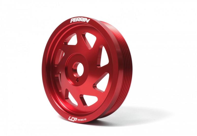 Perrin Performance PERRIN BRZ Crosstrek Lightened Crank Pulley - Black for 15-18 Subaru WRX - view 6
