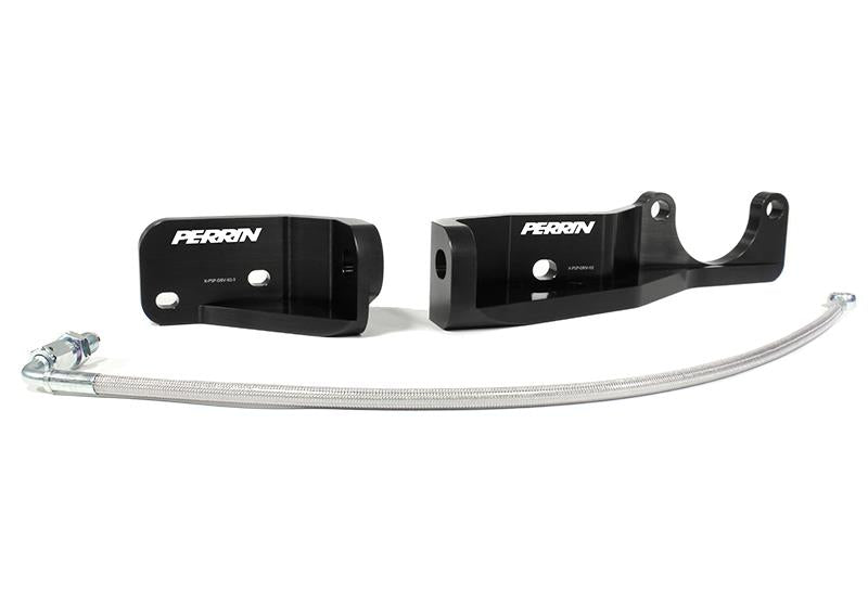 Perrin Performance PERRIN Pitch Stop Mount Firewall Brace - Black for 15-21 Subaru WRX/STI/Impreza
