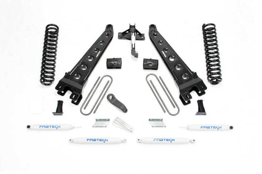Fabtech 17-21 Ford F250/F350 4WD Diesel 6in Rad Arm Sys w/Coils & Perf Shks