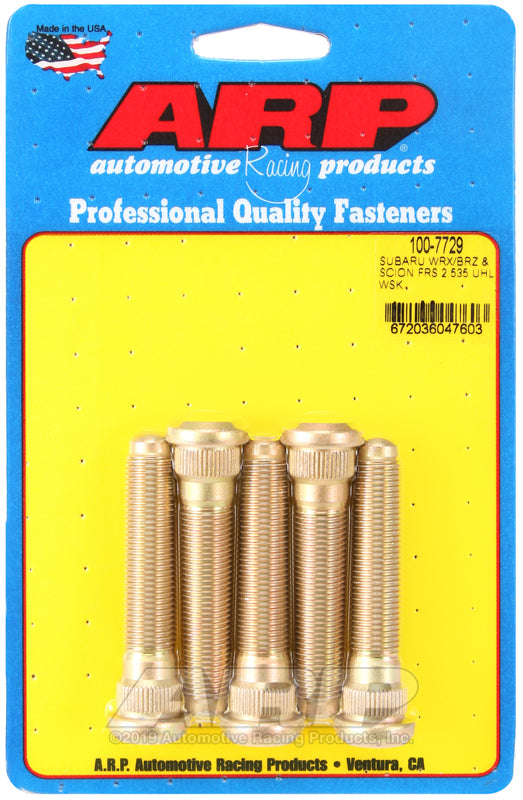 ARP + and 13+ BRZ Extended 5 Wheel Stud Kit for 2015 Subaru WRX/STI