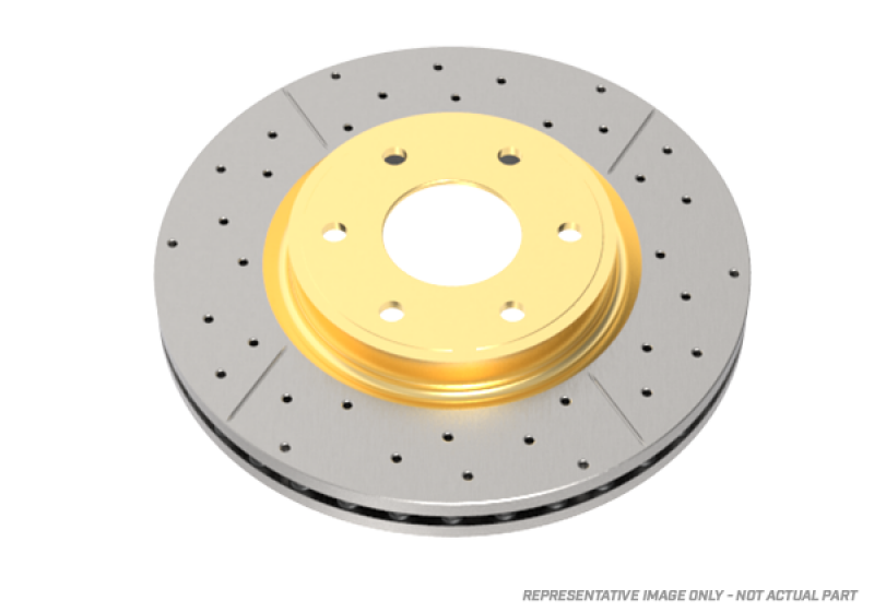 DBA BRZ with Perf. Pkg. Rear Dual-Drilled Street Series Rotor for 08-10 Subaru STI