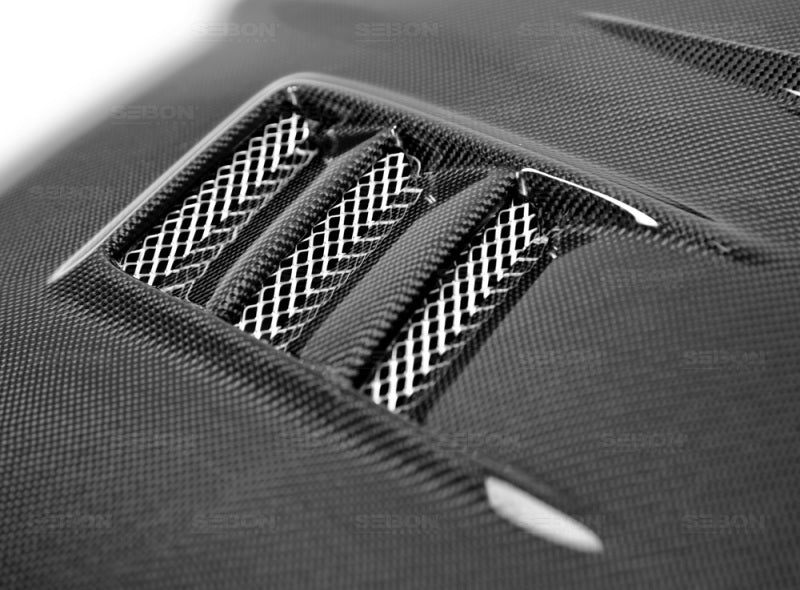 Seibon CWII Carbon Fiber Hood for 06-07 Subaru WRX/STI - view 6