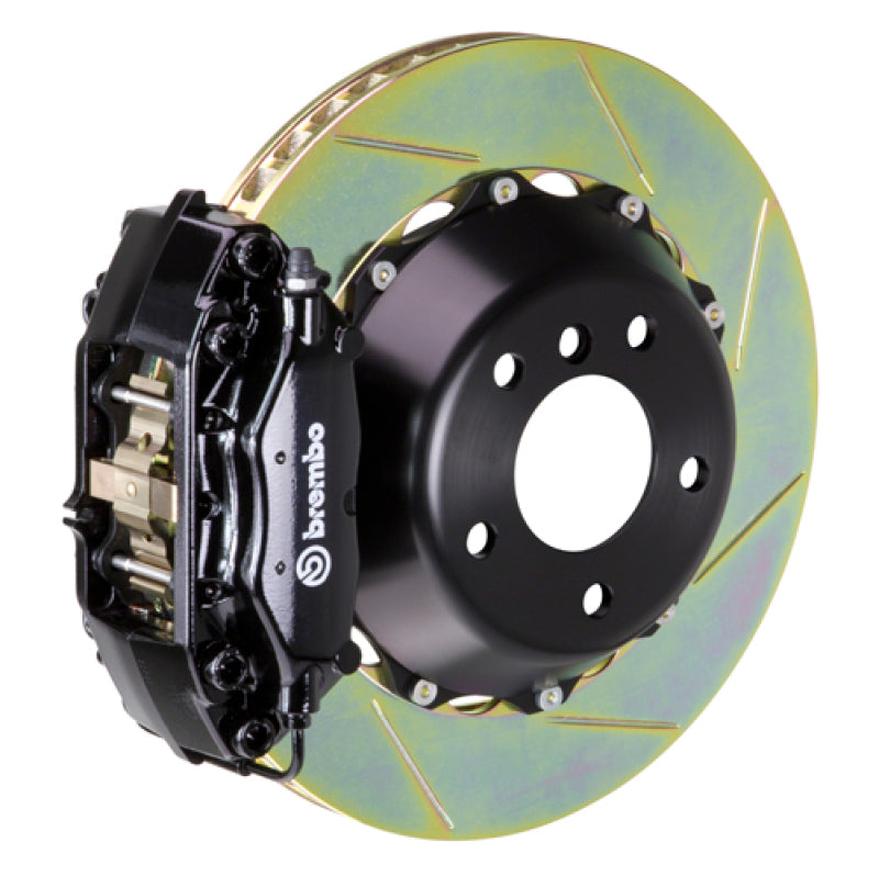Brembo FR-S BRZ 86 Fr GT BBK 4 Piston Cast 345x28 2pc Rotor Slotted Type1-Black