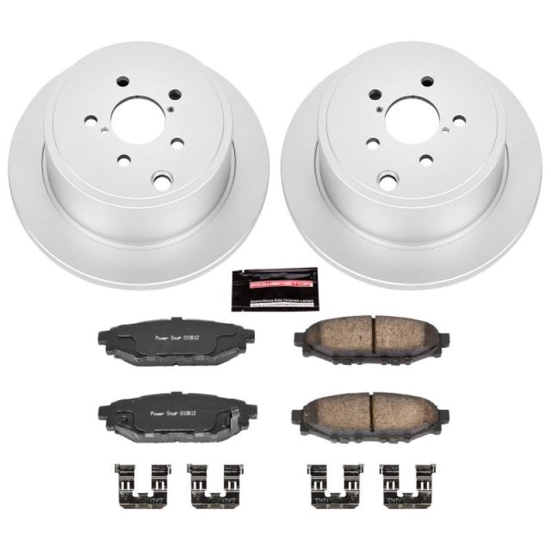 PowerStop Power Stop BRZ Rear Z17 Evolution Geomet Coated Brake Kit