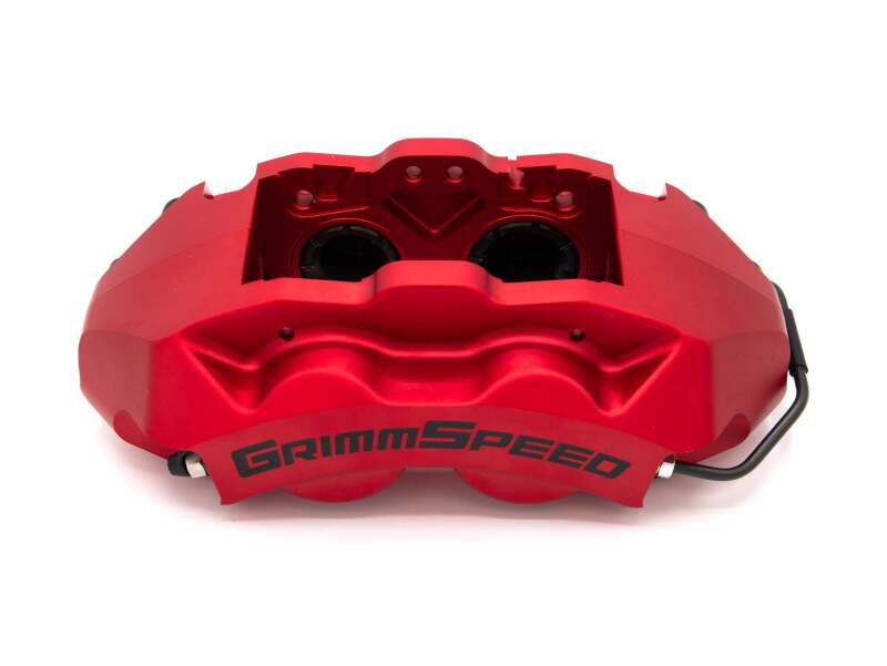 GrimmSpeed 4-Piston Brake Caliper Kit - Red for 02-21 Subaru WRX/STI - view 3