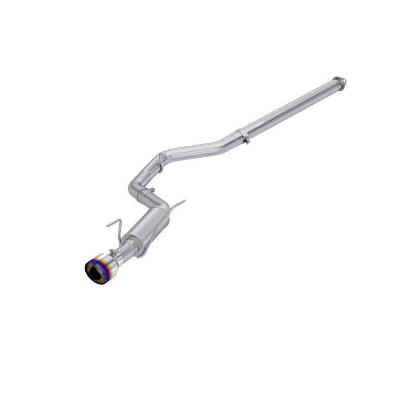 MBRP 3in Cat Back 5in OD with Single Burnt Tip - T304 for 2022 Subaru WRX