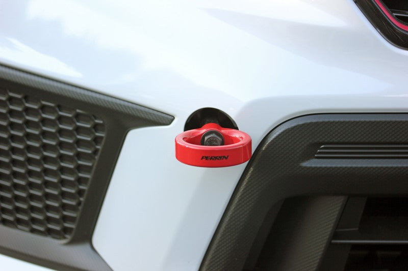Perrin Performance PERRIN BRZ Toyota 86 Tow Hook Kit - Red for 18-21 Subaru WRX/STI - view 4