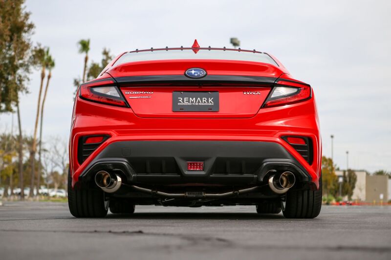 Remark + VB Cat-Back Exhaust - Dual R1 Spec Stainless for 2022 Subaru WRX