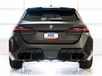 AWE BMW G90/G99 M5 Track Edition Catback Exhaust - Diamond Black Tips