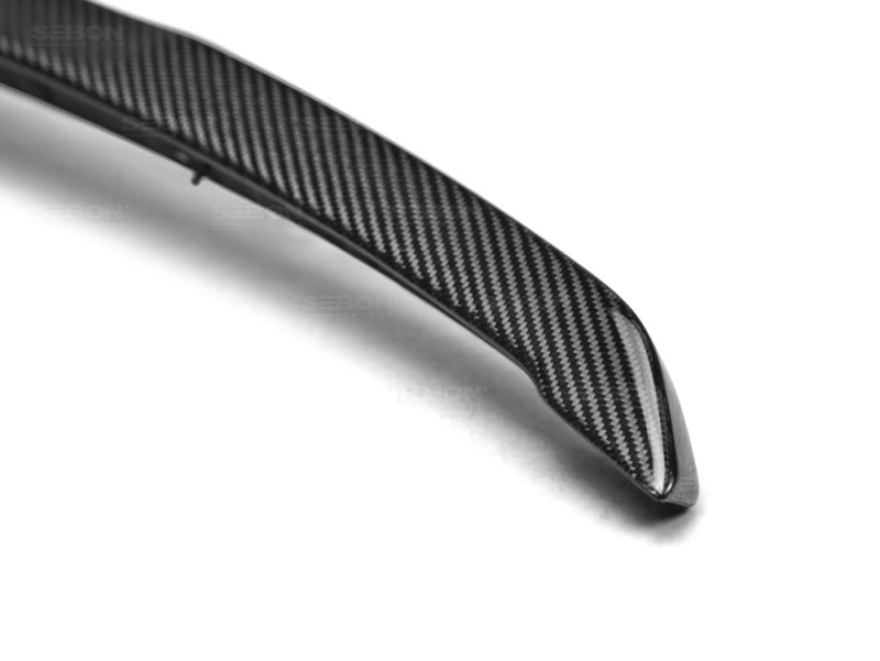 Seibon OEM Style Carbon Fiber Rear Spoiler for 2015 Subaru WRX/STI - view 3