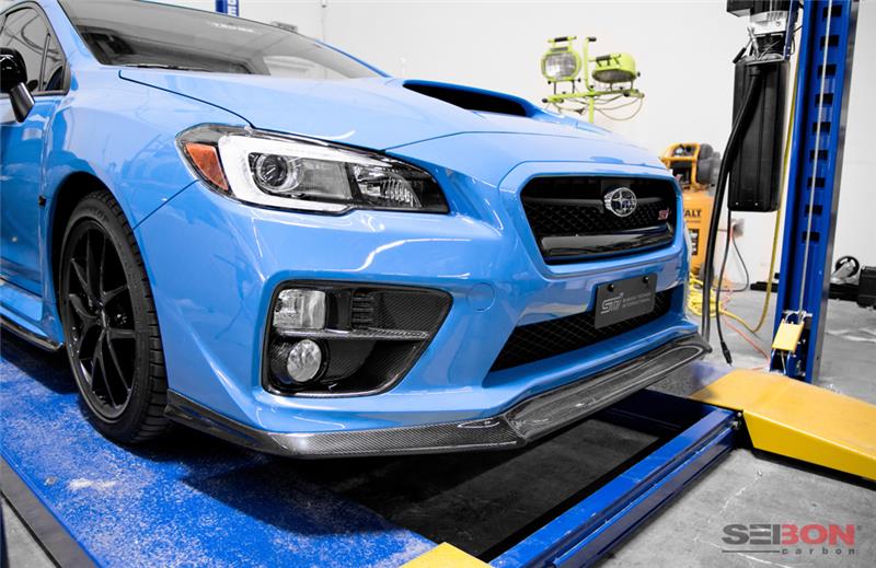 Seibon Carbon Fiber Fog Light Surrounds for 15-17 Subaru WRX/STI/Impreza - view 5