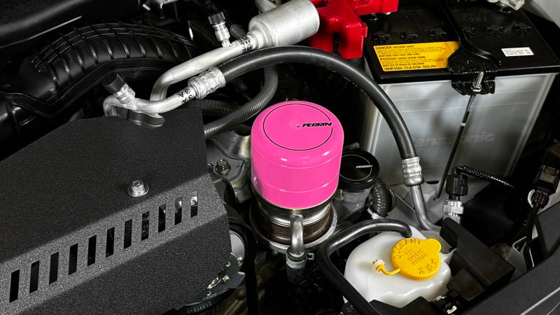 Perrin Performance PERRIN BRZ FR-S 86 GR86 Oil Filter Cover - Hyper Pink for 15-26 Subaru WRX - view 3