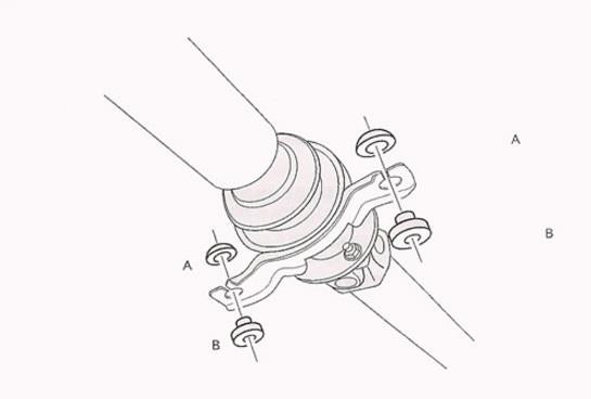 Torque Solution Drive Shaft Carrier Bearing Support Bushings: - view 3