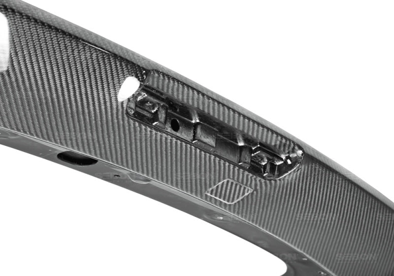 Seibon Hatchback OEM-style Carbon Fiber Rear Spoiler with LED Cutout for 08-10 Subaru WRX/STI - view 4