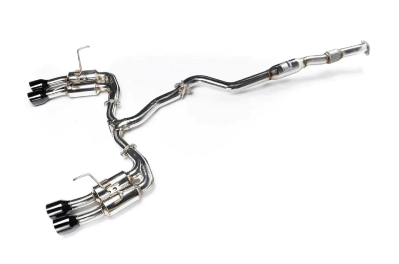 Invidia + Gemini Single Layer Quad Black Tip Cat-Back Exhaust for 2022 Subaru WRX