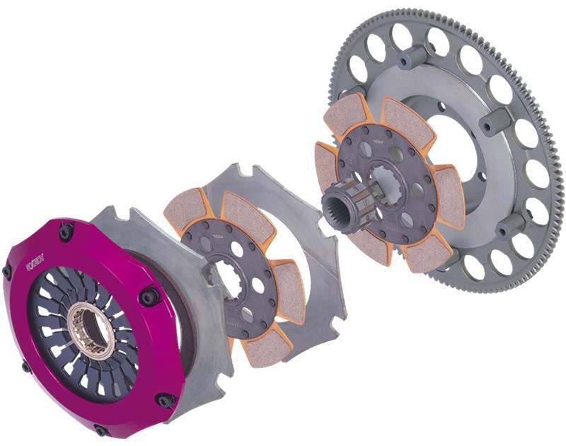 Exedy Hyper Compe-D Twin Cerametallic Clutch Sprung Center Disc for 2004-2014 Subaru WRX/STI/Impreza - view 5