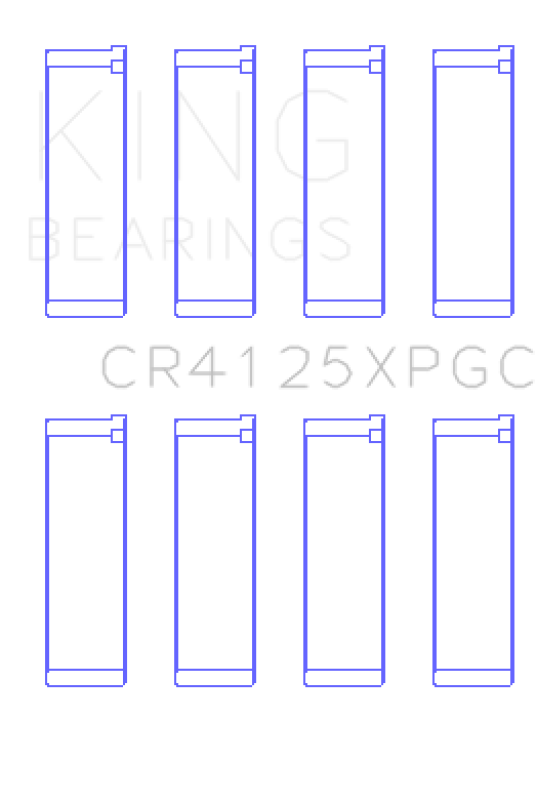 King Engine Bearings EJ20 EJ22 EJ25 pMaxKote Performance Rod Bearing Set - Size STDX - view 2