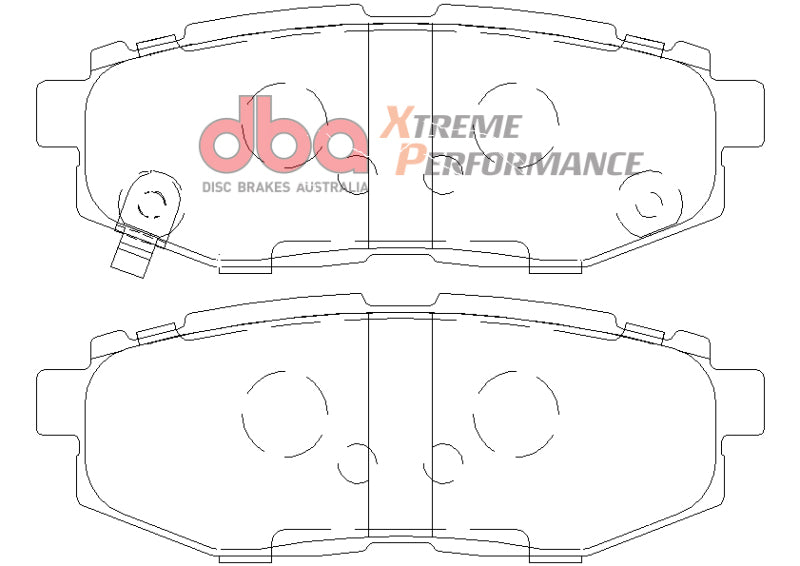 DBA 11+ XP650 Rear Brake Pads for Subaru Legacy GT - view 2