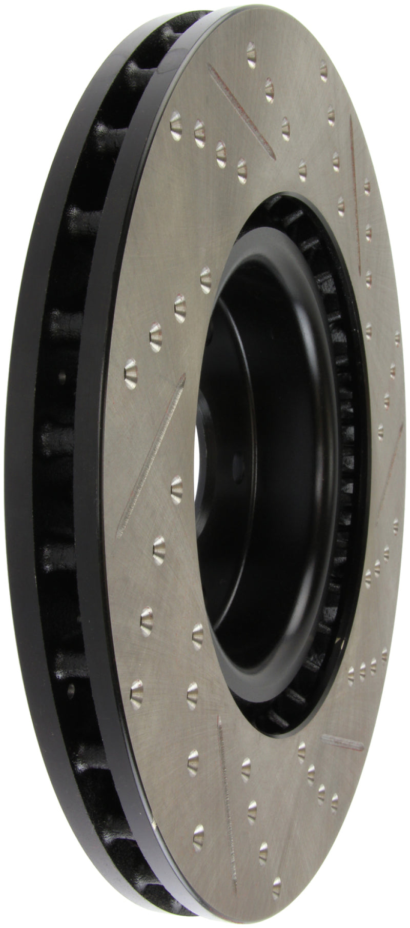 Stoptech Slotted Drilled Right Front Rotor for 05-10 Subaru WRX/STI/Impreza