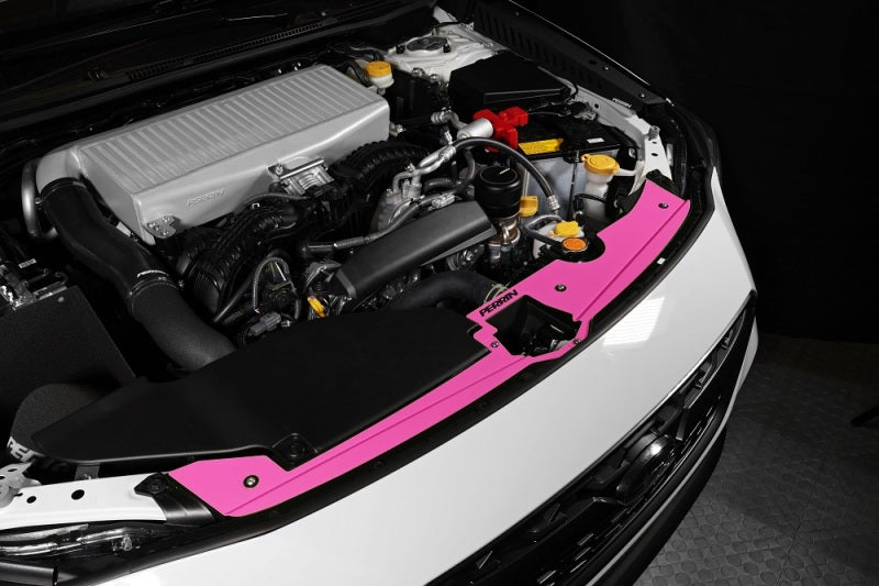 Perrin Performance PERRIN Radiator Shroud - Hyper Pink for 22-26 Subaru WRX - view 6
