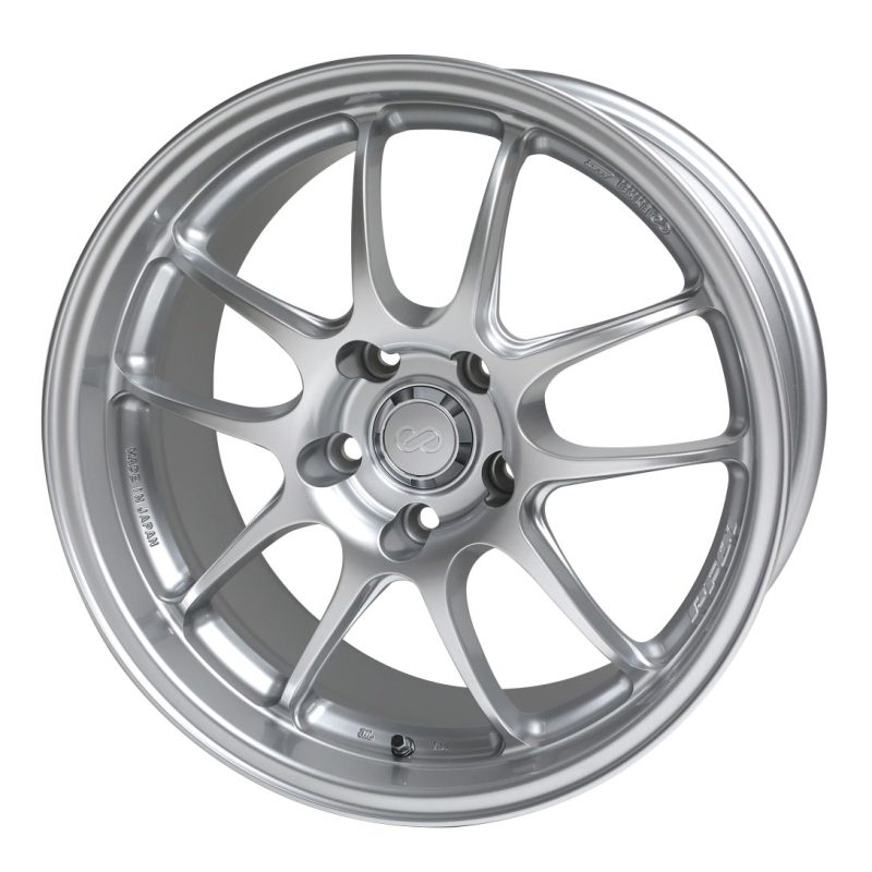 Enkei PF01 18x7.5 5x100 45mm Offset Silver Wheel 04 for 02-10 Subaru WRX/STI/LGT
