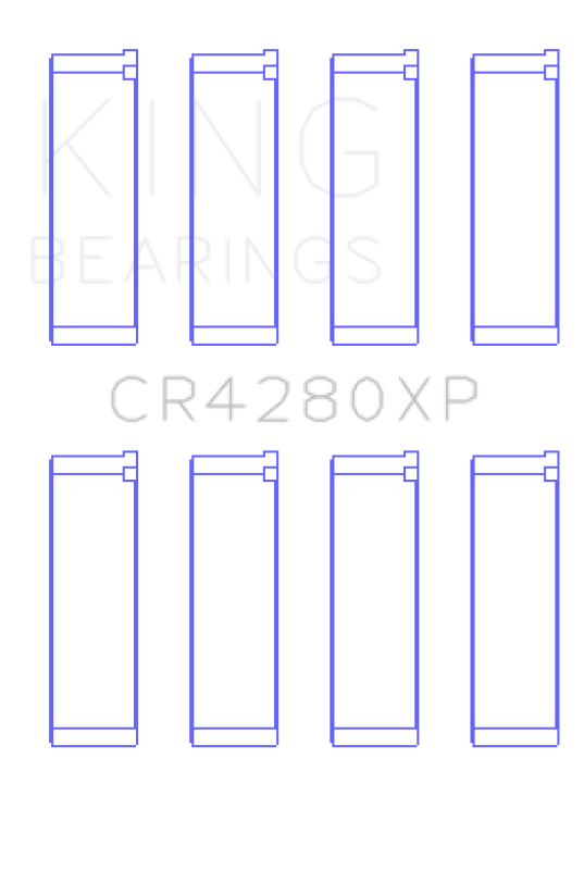 King Engine Bearings EJ20 EJ22 EJ25 48mm Rod Performance Rod Bearing Set - Size STD for Subaru WRX/STI - view 2