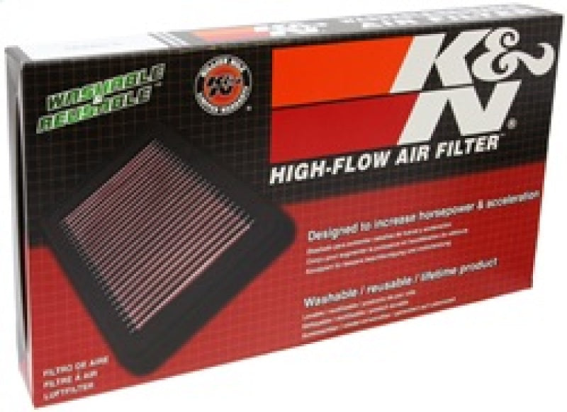 K&N Engineering K N Drop In Air Filter 11in O S Length 6.563in O S Width 1.063in Height for 02-07 Subaru WRX/STI - view 6