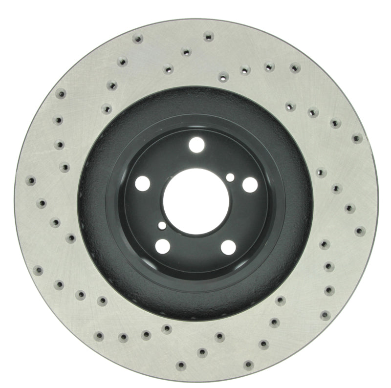 Stoptech Drilled Left Front Rotor for 02-10 Subaru WRX - view 8