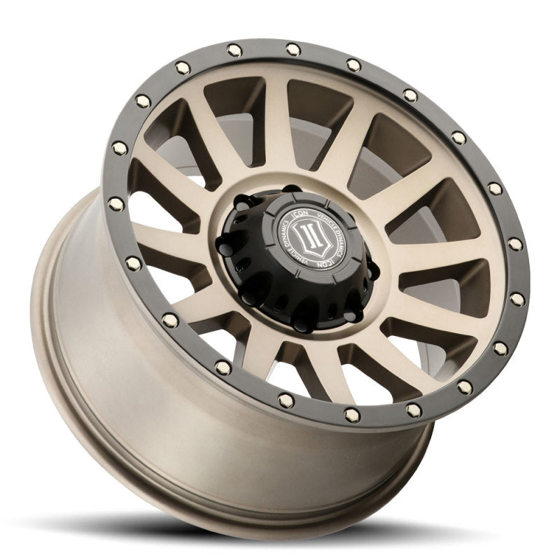 ICON Compression 18x9 8x6.5 12mm Offset 5.5in BS Bronze Wheel - view 3