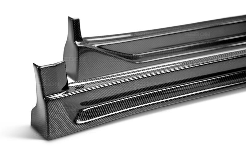 Seibon CW Carbon Fiber Side Skirts for 04-05 Subaru WRX - view 8