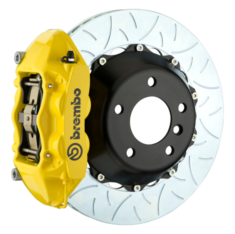 Brembo FR-S BRZ 86 Fr GT BBK 4 Pist Cast 345x28 2pc Rotor Slotted Type3- Yellow