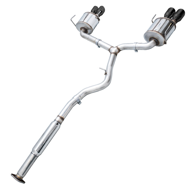 AWE Tuning VA GV GV Sedan Touring Edition Exhaust - Diamond Black Tip for Subaru WRX/STI - view 2