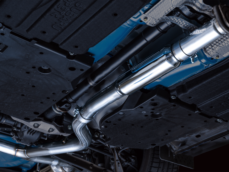AWE Tuning + VB Track Edition Exhaust - Chrome Silver Tips for 2022 Subaru WRX - view 4