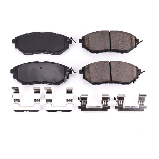 Power Stop 06-07 Subaru B9 Tribeca Front Z17 Evolution Ceramic Brake Pads w/Hardware