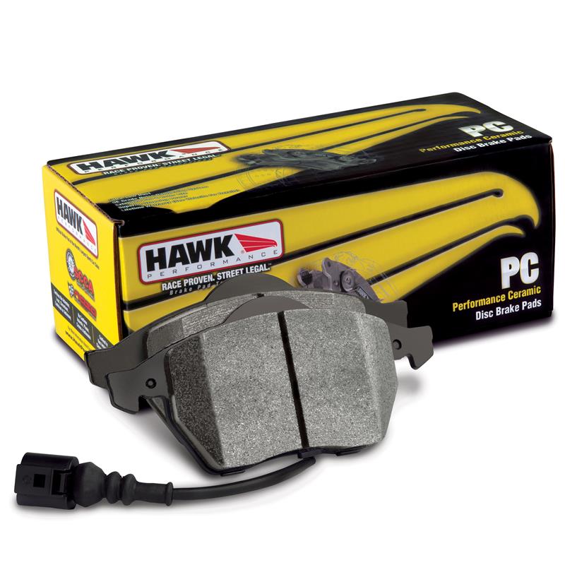 Hawk Performance Hawk Evo 350z Track Performance Ceramic Street Rear Brake Pads for 03-06 Subaru STI - view 4