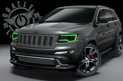 Oracle 14-21 Jeep Grand Cherokee Dynamic Headlight DRL Upgrade Kit - ColorSHIFT - Dynamic
