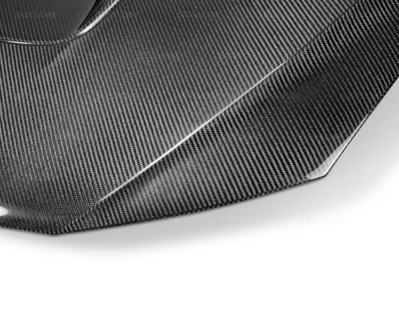 Seibon OEM Carbon Fiber Hood for 08-09 Subaru WRX/STI - view 4