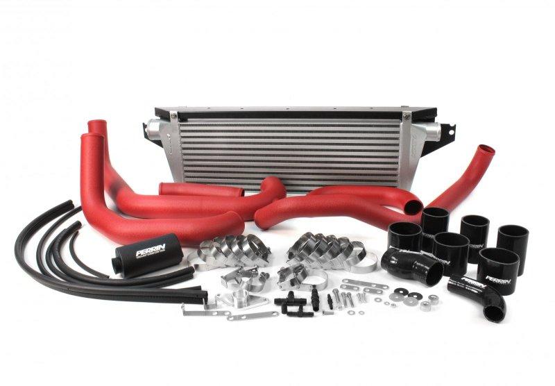 Perrin Performance 2015-2021 Subaru WRX &amp; STI Front Mount Intercooler (Black Core and Beam)