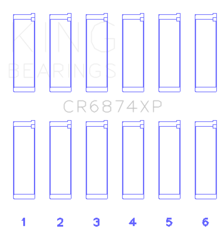 King Engine Bearings EZ30 EZ30D Performance Rod Bearing Set