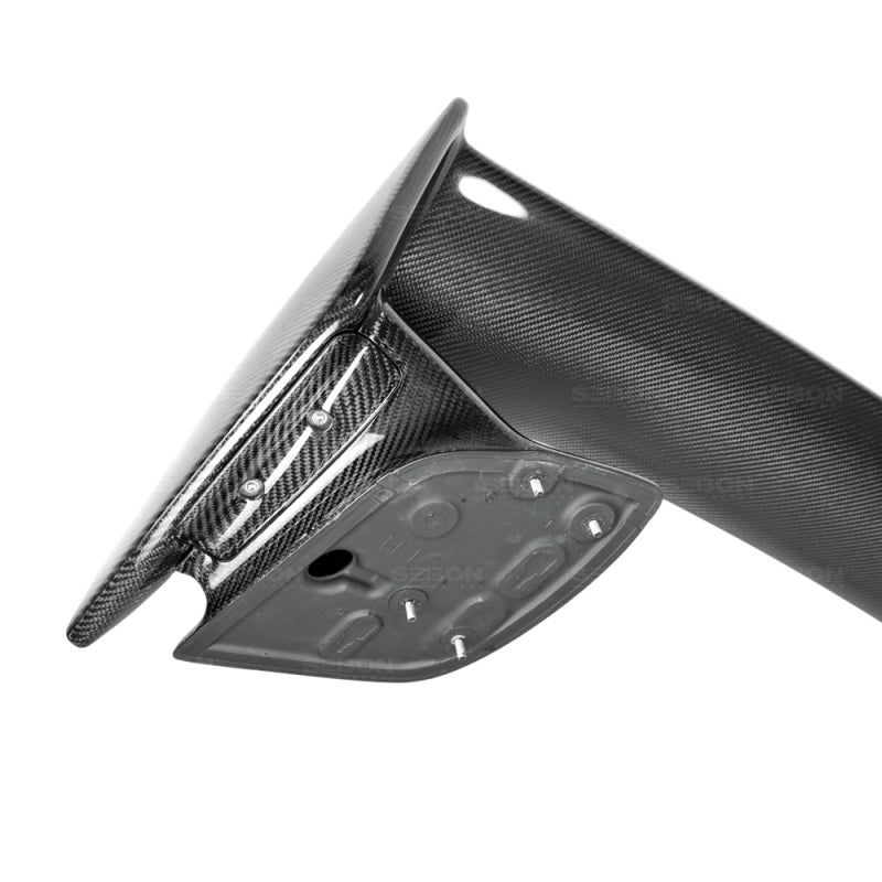 Seibon 4dr OEM-style Carbon Fiber Rear Spoiler for 08-10 Subaru WRX/STI - view 6