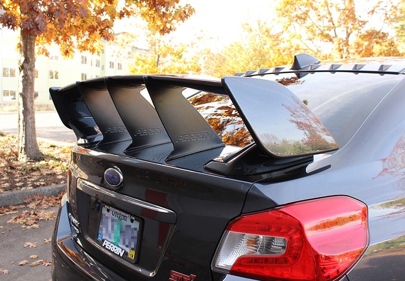 Perrin Performance PERRIN Wing Stabilizer - Black for 15-21 Subaru STI - view 8