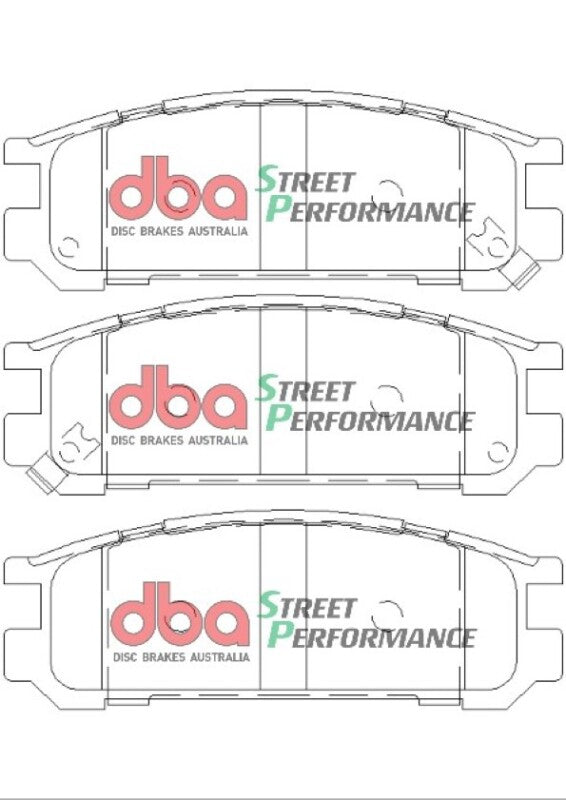 DBA RS Sedan SP Performance Rear Brake Pads for 1998 Subaru Impreza - view 2