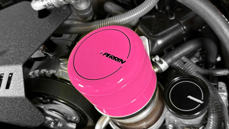 Perrin Performance PERRIN BRZ FR-S 86 GR86 Oil Filter Cover - Hyper Pink for 15-26 Subaru WRX - view 5