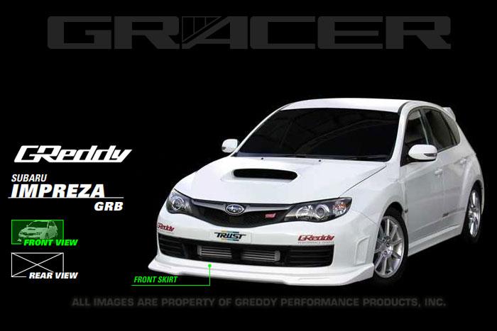 GReddy 08+ Front Lip Spoiler ** Must ask call to order** for Subaru WRX/STI - view 2