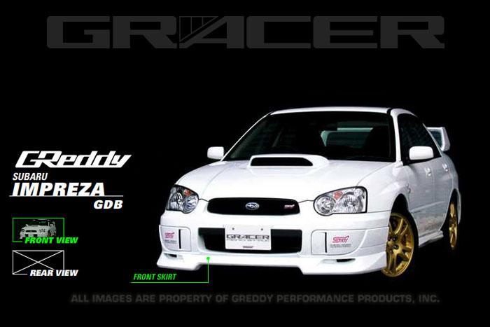 GReddy 04+ Front Lip Spoiler for Subaru WRX/STI - view 2